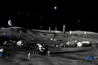 Город на Луне: NASA поделилось планами по строительству лунной базы Город на Луне: NASA поделилось планами по строительству лунной базы