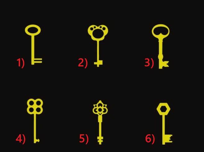 Психологический тест личности: выберите ключ и узнайте о 2 главных чертах  вашего характера