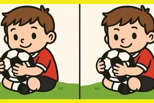 Мальчик с мячиком: найдите 3 отличия за 20 секунд Мальчик с мячиком: найдите 3 отличия за 20 секунд