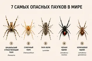 7 самых опасных пауков в мире: кого действительно стоит бояться