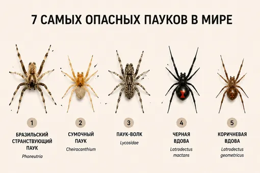 7 самых опасных пауков в мире: кого действительно стоит бояться 7 самых опасных пауков в мире: кого действительно стоит бояться