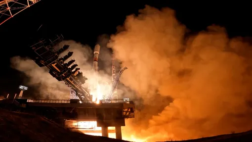 запуск ракеты союз 2.1б