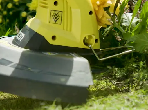 головка триммера для травы с ограничительной скобой