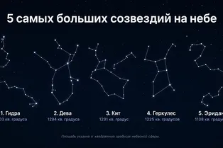 5 самых больших созвездий на небе: где искать настоящих гигантов 5 самых больших созвездий на небе: где искать настоящих гигантов